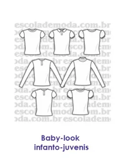 Moldes de baby-look infanto-juvenis -EMP Escola de Moda Profissional