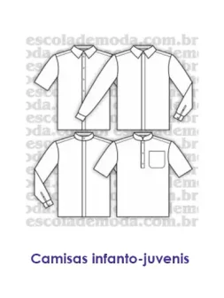 Moldes de camisas infanto-juvenis - EMP Escola de Moda Profissional