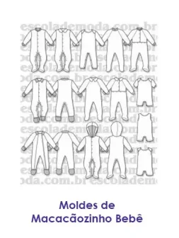 Moldes de macacãozinho bebê - EMP Escola de Moda Profissional