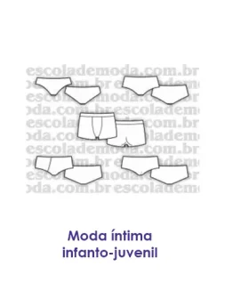 Moldes de moda íntima infanto-juvenil - EMP Escola de Moda Profissional