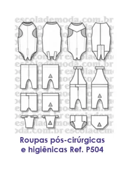 Moldes de roupas pós-cirúrgicas e higiênicas - EMP Escola de Moda Profissional