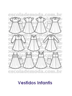 Moldes de vestidos infantis - EMP Escola de Moda Profissional